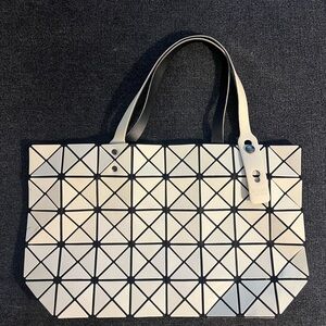 Issey Miyake Black and White Tote Bag